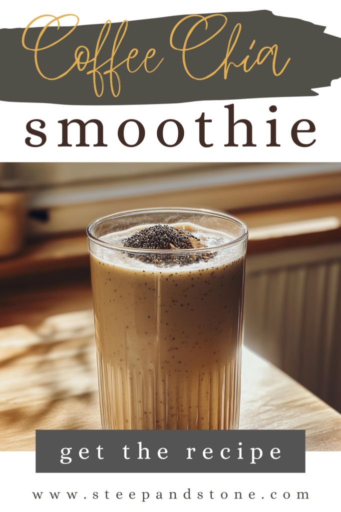 Coffee Chia Protein Smoothie Pinterest